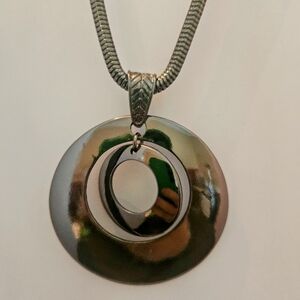 36 inch gun metal chain necklace